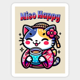 Miso Happy Cat Sticker